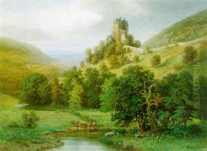 Eifellandschaft Mit Blick Auf Burg Eltz by Luigi Bianconi