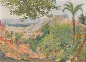 Paisaje Con Pueblo Al Fondo by Octavio Bianqui