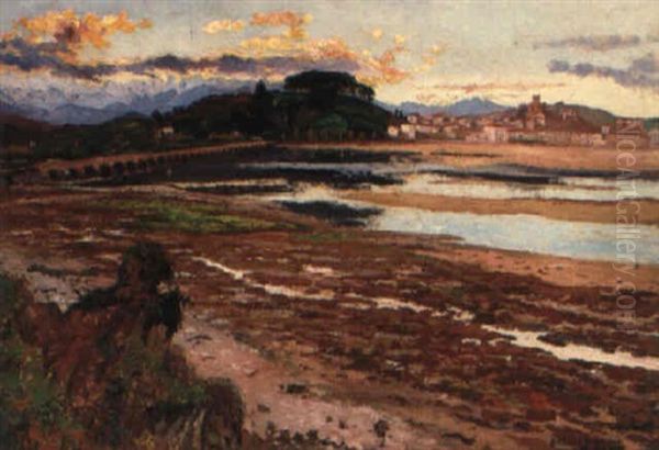 Sunset On San Vicente De La Barquera, Santander - view 1