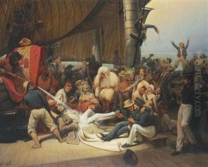 Le Bapteme Sous La Ligne by Francois Auguste Biard
