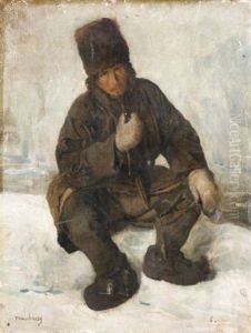 Portrait, Expedition De Laponie by Francois Auguste Biard