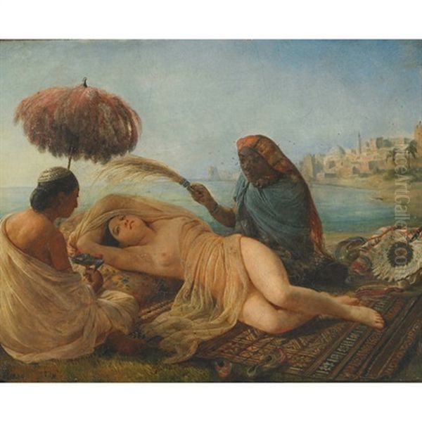 Odalisque Fanned By Her Slaves - view 1