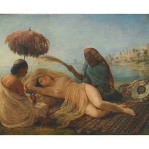 Odalisque Fanned By Her Slaves