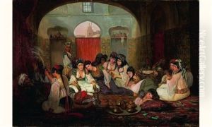 Le Serail by Francois Auguste Biard