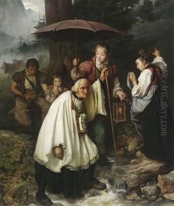 Der Versehgang by Francois Auguste Biard