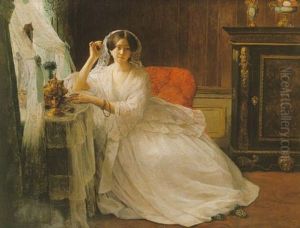 Femme A Sa Coiffeuse