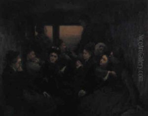 Le Compartiment Des Dames Seules by Francois Auguste Biard