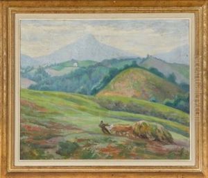 Le Bouvier Dans La Montagne by Francois Ignace Bibal