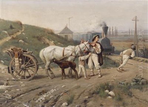 A Train Arrives - view 1