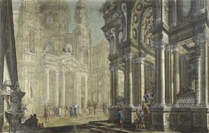 Architekturcapriccio Mit Szenen Aus Dem Leben Davids Architekturcapriccio Mit Szenen Aus Dem Leben Davids