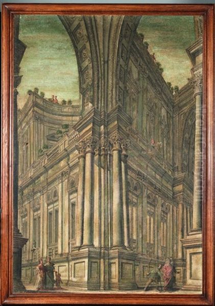 Suite De Quatre Caprices D'architecture (4 Works) - view 1