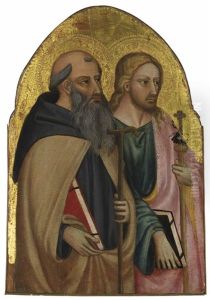 Saint Anthony Abbot And The Apostle Saint James The Greater by Bicci Di Lorenzo