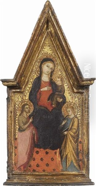 Madonna Col Bambino Tra I Santi Giovanni Battista E Caterina D'alessandria - view 1