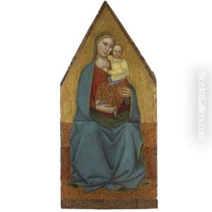 Madonna And Child Enthroned by Lorenzo di Bicci