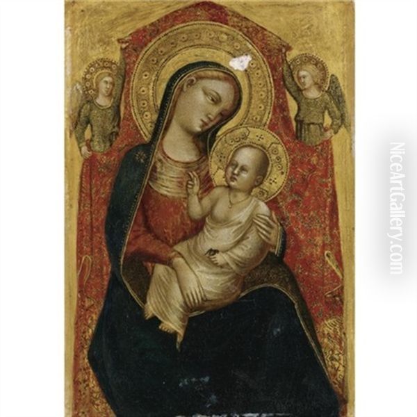Madonna And Child With Two Angels - view 1