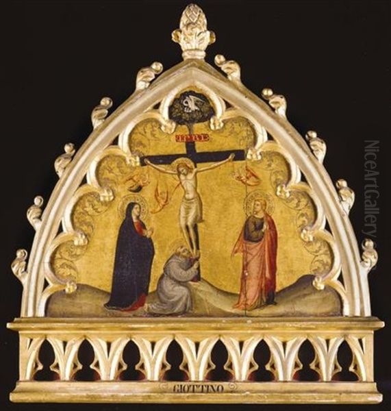 The Crucifixion With The Virgin, Saint John The Evangelist And Saint Francis Of Assisi At The Foot Of The Cross - view 1