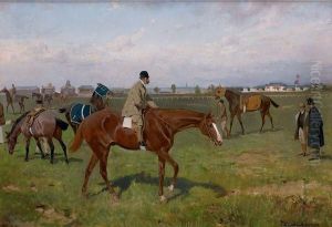La Presentation Des Purs Sang Au Baron De Rothschild by Thaddaus von Ajdukiewicz