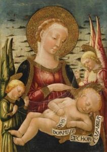 The Madonna And Child With Two Attendant Angels by Neri di Bicci