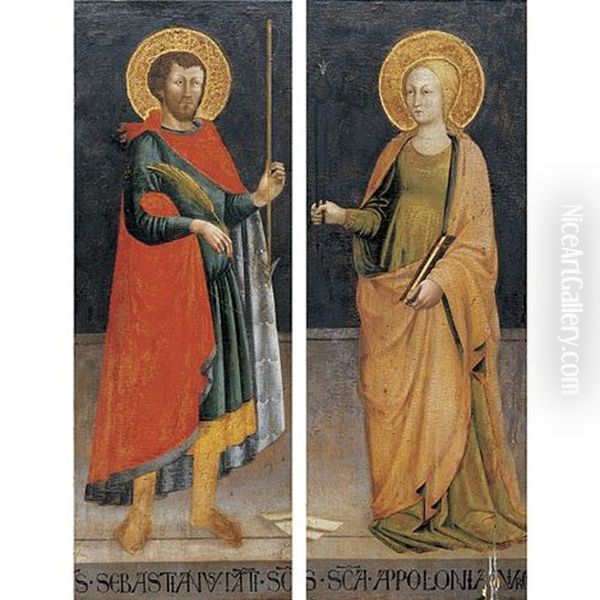 Saints Sebastian And Apollonia (pair) - view 1