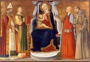 The Madonna And Child Enthroned With Saints Ambrose, Catherine, Margaret And Francis