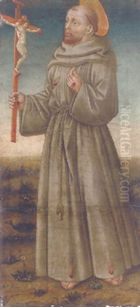 Saint Francis Contemplating The Crucifix - view 1