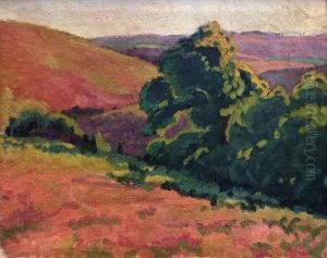 Landscape by Charles Theodore Bichet