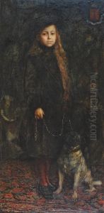 Portret Hrabianki Z Mopsem Portret Hrabianki Z Mopsem