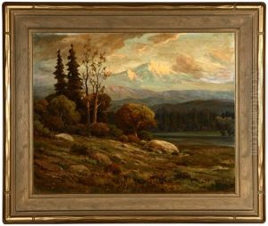 Sunset In The Sierras by George Sanders Bickerstaff