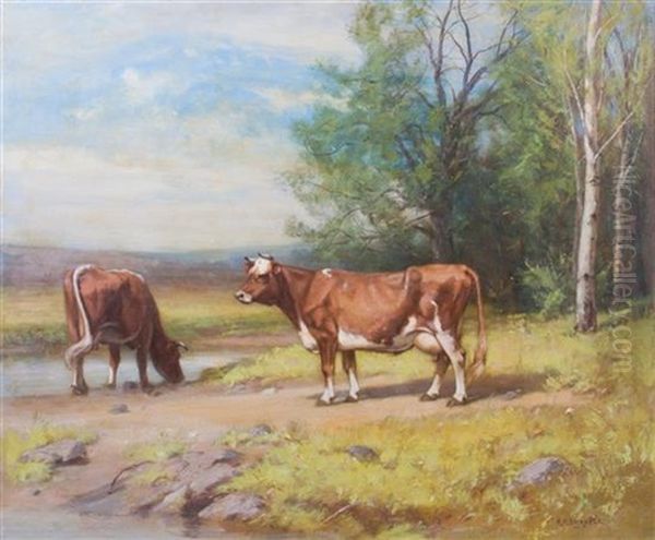 Cows In A Landscape - view 1