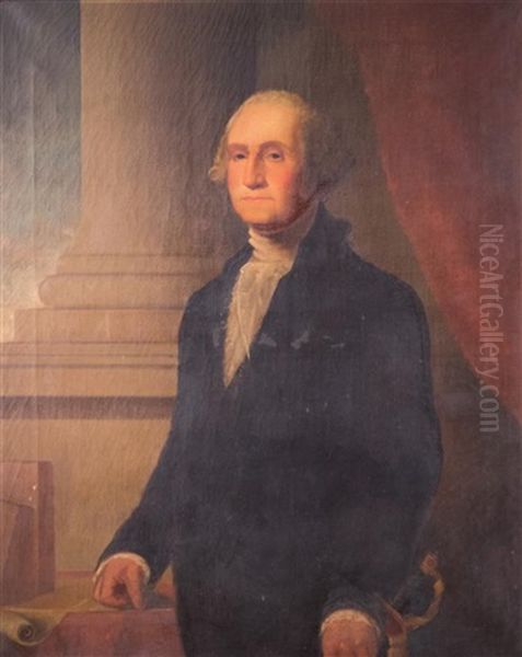 Portrait Of George Washington Standing, With Sword In Hand - view 1