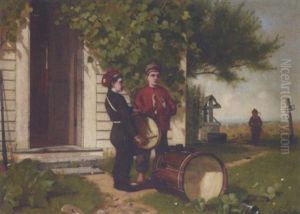 The Drummer And The Fife Player by Albion Harris Bicknell