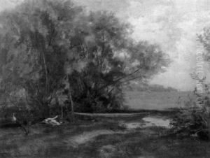 In The Shallows / Scene With Geese And Punt