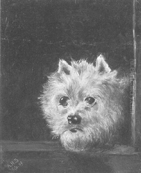Portrait Of A White Terrier - view 1
