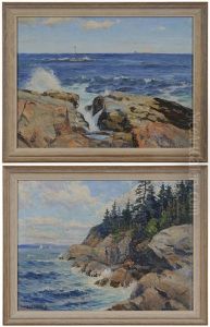 Castine, Maine, Two Seascapes: Winona Cliff by Evelyn M. Bicknell