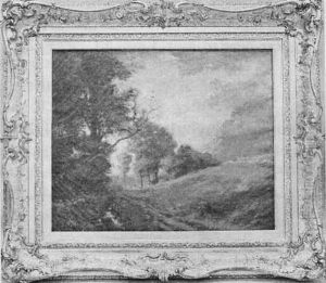 Impressionistic Country Landscape With Road And Figures by Frank Alfred Bicknell