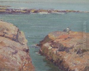 Rocks At Ogunquit, Maine by Frank Alfred Bicknell