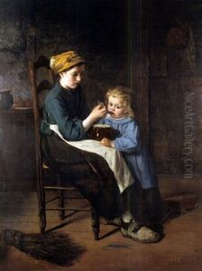 Mutter Mit Kind by Henri Bidauld