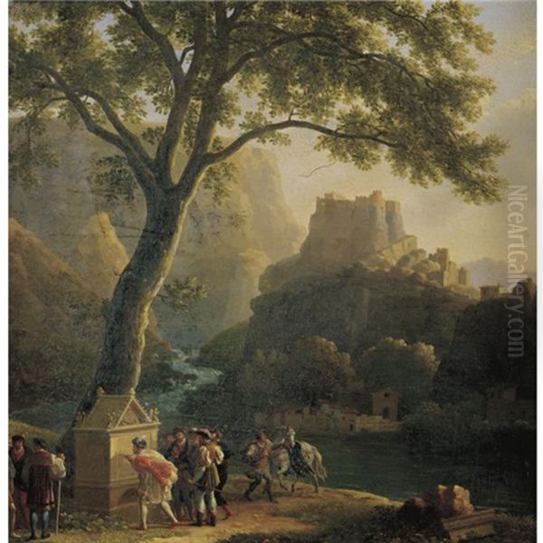 Francois I By The Fountain Of Vaucluse - view 1