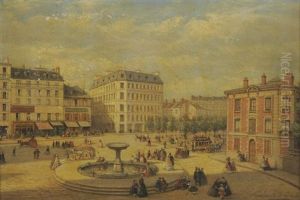 Vue Du (boulevard Des Batignolles ?) by Emile Bidault