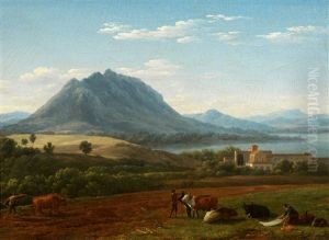 Paysage A La Riviere by Jean Joseph Xavier Bidault