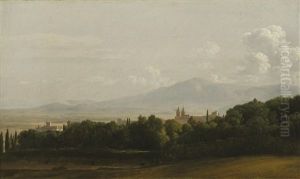 Vue Des Environs De Rome by Jean Joseph Xavier Bidault