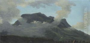 Clouds Encircling A Mountain Top