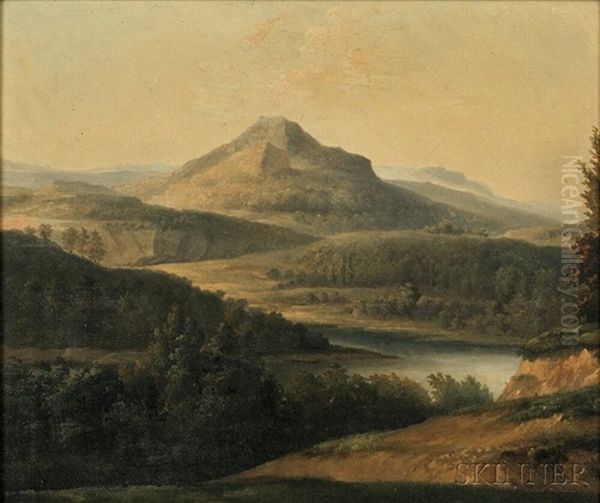 Landscape With River And Mountain - view 1