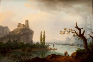 Rocky Coastline With Castle