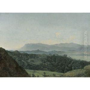 Extensive Mountainous Landscape by Jean Joseph Xavier Bidault