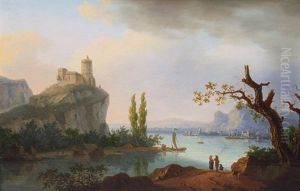 Rocky Coastal Landscape With Castle