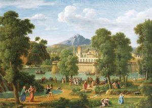 Paysage Classique Avec Des Personnages Paysage Classique Avec Des Personnages