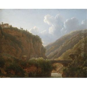 A View Of The Monastery Of San Cosimato, To The North Of Rome by Jean Joseph Xavier Bidault