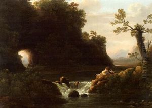Lion Surprenant Des Baigneuses