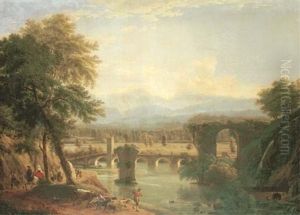 The Augustan Bridge On The Nera River, Near The Town Of Narni, Italy